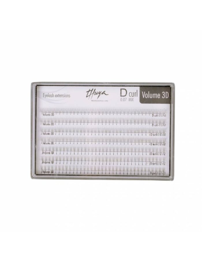 PESTAÑAS D CURL 0.07 13MM 3D THUYA - Imagen 1