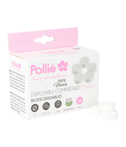 CAJA 50 TOALLAS COMPRIMIDAS 20X22 POLLIE